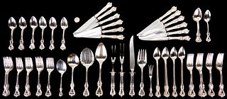 Towle Old Colonial Sterling Flatware set, 84 pieces