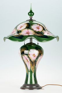 Charles Lotton Art Glass Flora Lamp