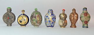 Grouping of Seven Snuff Bottles