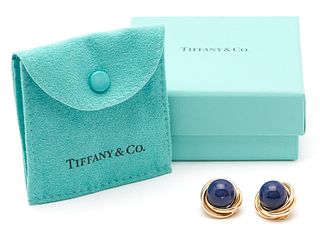 14K Tiffany & Company Lapis Lazuli Earrings