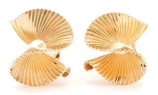 14K Gold Cartier Spiral Earrings