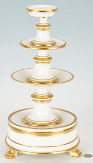 French Schoelcher et Fils Four-Tiered Cake Stand
