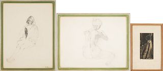 3 Works on Paper incl. Seymour Leichman, ex-DuBose Gallery, Houston, Texas
