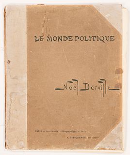Noel Dorville French Political Lithographs, Le Monde Politique