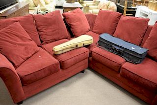 Two part sectional sofa, 90" x 93".