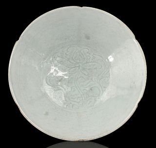 Chinese Qingbai Glazed Floral Bowl,Song Dyansty