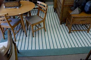 Custom woven carpet, 10'5" x 13'6".