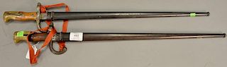 Two French bayonets.