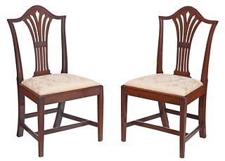 Pair of Connecticut Federal Mahogany Side Chairs