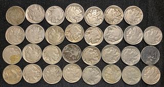 Group of 31 Buffalo Nickels
