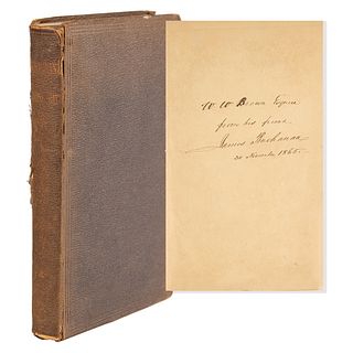 James Buchanan Signed Book - Mr. Buchanan&#39;s Administration on the Eve of the Rebellion (First Presidential Memoir)