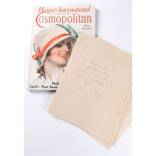 Calvin Coolidge Autograph Manuscript Signed for "Reflections from Private Life" - "I should like to be known as a former President who tries to mind h