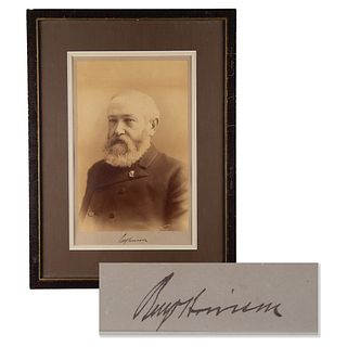 Benjamin Harrison Signed Oversized Portrait Photograph as President-Elect