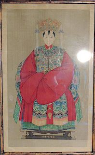 Chinese Ancestral Portrait on Silk
