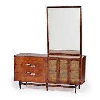 American of Martinsville Mid-Century Modern Dresser with Mirror
