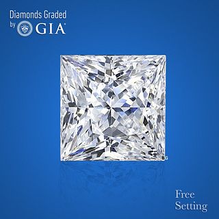 NO-RESERVE LOT: 1.51 ct, G/VS2, Princess cut GIA Graded Diamond. Appraised Value: $29,600 