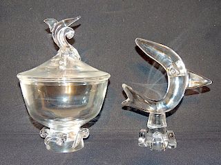 Two Pieces of Stueben Glass