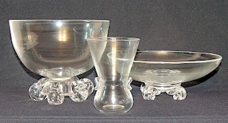 Three Pieces of Steuben Glass