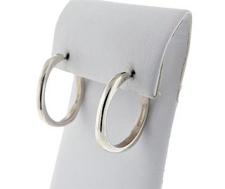 Tiffany &amp; Co. Sterling Silver Hoop Earrings