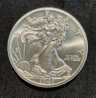 2 ozt Silver Walking Liberty Half Dollar Coin