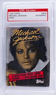 1984 Topps Michael Jackson Card Pack (Graded)