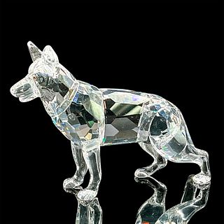 Swarovski Silver Crystal Figurine, German Shepherd Dog