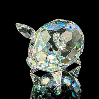 Swarovski Silver Crystal Figurine, Pig