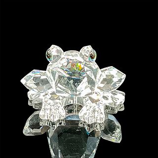 Swarovski Silver Crystal Figurine, Mini Frog