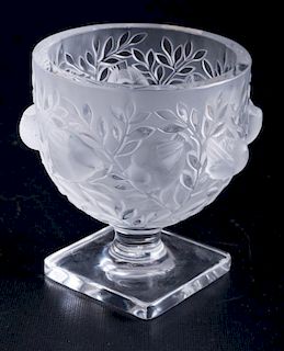 Lalique "Elizabeth" Crystal Petite Vase