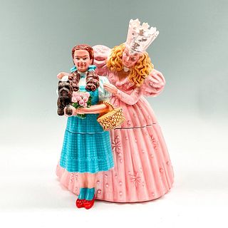 Vintage Wizard of Oz Cookie Jar, Good Witch & Dorothy