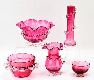 VICTORIAN CRANBERRY GLASS COLLECTION 