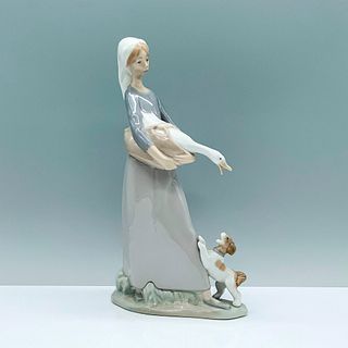 Girl With Goose And Dog 1004866 - Lladro Porcelain Figurine