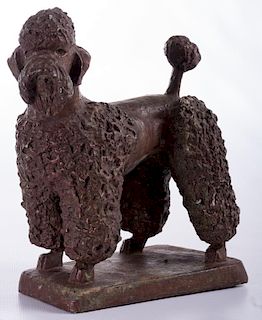 Austin Productions 1971 Iron Poodle Statue