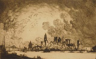 Joseph Pennell (1857-1926)  etching