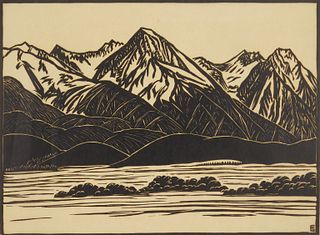 Franz Geritz (1895-1945) woodcut