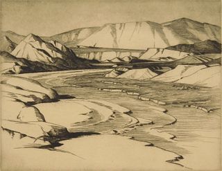 Cornelius Botke (1887-1954) etching