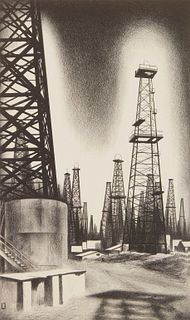 Louis Lozowick (1892-1973) lithograph