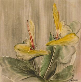 Jan Matulka (American, 1880-1972) acrylic