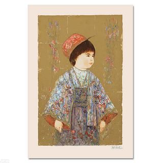 Festival Day Limited Edition Serigraph by Edna Hibel (1917-2014), Numbered and Hand Signed with Certificate of Authenticity.