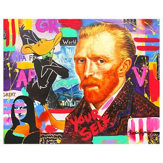 Nastya Rovenskaya- Mixed Media "Van Gogh"