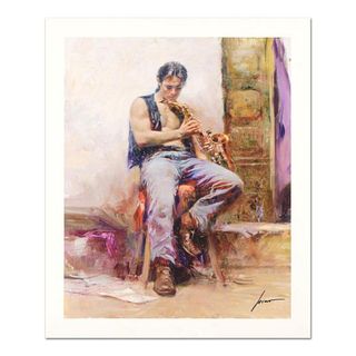 Pino (1939-2010) "Music Lover" Limited Edition Giclee. Numbered and Hand Signed; Certificate of Authenticity.