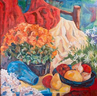 Desmith Impressionist Still Life Oil on Canvas