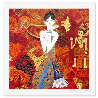 Ting Shao Kuang, "Dreaming Girl" Limited Edition Printers Proof, Numbered 1/2 and Hand Signed with Letter of Authenticity