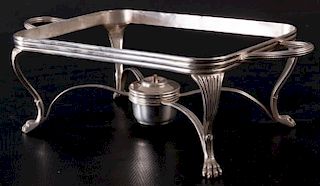 Silver Plated Chaffing Dish Stand with Oil Well