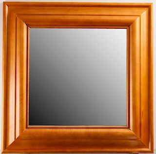 Wood Framed Beveled Wall Mirror