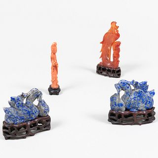 Group of Chinese Hardstone Carvings