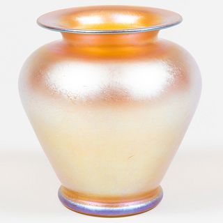 Iridescent Glass Vase, Probably American