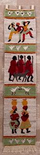 Lesotho, South Africa Pictorial Woven Wall Hanging