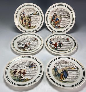 VINTAGE PARRY VIELLE PV FRENCH OPERA PLATES