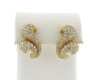Kurt Wayne 18k Gold Diamond Earrings